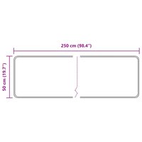 Vloerkleedloper MARSA Grijs 250 x 50 cm Polyester en PVC 7