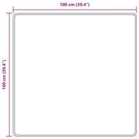 Vloerkleedloper MARSA Grijs 100 x 100 cm Polyester en PVC 7