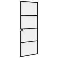Huisdeur 76 x 201,5 x 3,5 cm Aluminium en Gehard Glas 5