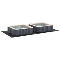 Zwembad Grondzeil Zwart 640 x 321 x 0,1 cm Niet-geweven Stof 3