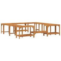 Hottub ombouw Bruin 230 x 230 cm Massief Acaciahout 2
