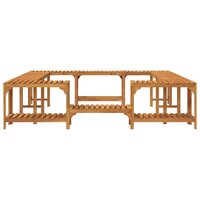 Hottub ombouw Bruin 230 x 230 cm Massief Acaciahout 6