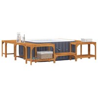 Hottub ombouw Bruin 255 x 255 x 55,5 cm Massief Acaciahout 3