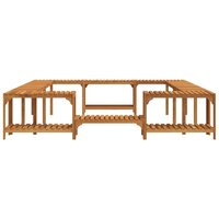 Hottub ombouw Bruin 255 x 255 x 55,5 cm Massief Acaciahout 6