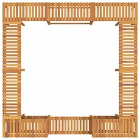 Hottub ombouw Bruin 255 x 255 x 55,5 cm Massief Acaciahout 9