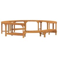 Hottub ombouw Bruin &Oslash;255 x 55,5 cm Massief Acaciahout 2