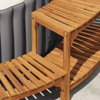 Hottub ombouw Bruin &Oslash;255 x 55,5 cm Massief Acaciahout 4