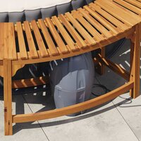 Hottub ombouw Bruin &Oslash;255 x 55,5 cm Massief Acaciahout 5