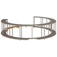 Hottub ombouw opbergruimte en houten opstapje poly rattan grijs 7