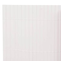 Tuinafscheiding dubbelzijdig 110x300 cm wit 5