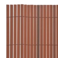 Tuinafscheiding dubbelzijdig 110x300 cm bruin 5