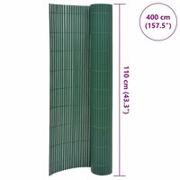Tuinafscheiding dubbelzijdig 110x400 cm groen 6