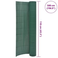 Tuinafscheiding dubbelzijdig 110x500 cm groen 6