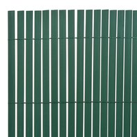 Tuinafscheiding dubbelzijdig 90x500 cm PVC groen 3