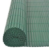 Tuinafscheiding dubbelzijdig 90x500 cm PVC groen 5