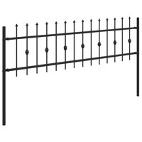 Spijlenhekwerk Zwart 200 x 130 cm Gepoedercoat staal 4