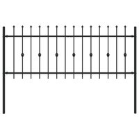 Spijlenhekwerk Zwart 200 x 130 cm Gepoedercoat staal 2