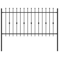 Spijlenhekwerk Zwart 200 x 150 cm Gepoedercoat staal 2