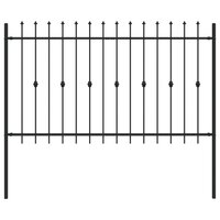 Spijlenhekwerk Zwart 200 x 130 cm Gepoedercoat staal 2