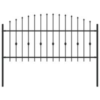 Spijlenhekwerk Zwart 200 x 130 cm Gepoedercoat staal 2