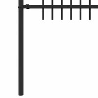 Spijlenhekwerk Zwart 200 x 130 cm Gepoedercoat staal 6
