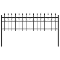 Spijlenhekwerk Zwart 200 x 130 cm Gepoedercoat staal 2