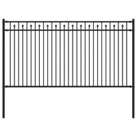 Spijlenhekwerk Zwart 200 x 150 cm Gepoedercoat staal 2