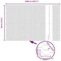 Hexagon Hek Groen 0,4 x 10 m PVC 9