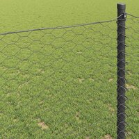 Hexagon Hek Grijs 1,2 x 10 m PVC 4