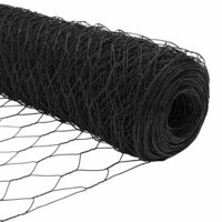 Hexagon Hek Grijs 1,2 x 10 m PVC 8