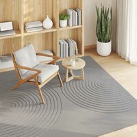 Vloerkleed Vierkant GALATI Grijs 120 x 120 cm Polyester 3