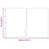 Worteldoek Zwart 0,7 x 3 m Polyetheen 9