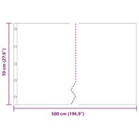 Worteldoek Zwart 0,7 x 5 m Polyetheen 9