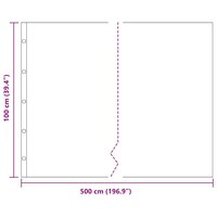 Worteldoek Zwart 1 x 5 m Polyetheen 9