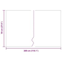 Worteldoek Zwart 0,7 x 3 m Polyetheen 9