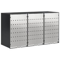Containerberging voor 3 bakken Antraciet 340 x 77.5 x 115.5 cm 2