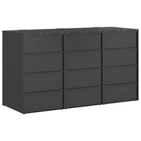 Containerberging voor 3 bakken Antraciet 340 x 77.5 x 115.5 cm 8