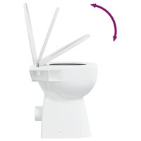 Randloos Toilet 7 cm extra hoogte soft-close keramiek wit 8