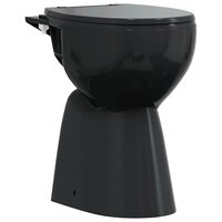 Randloos Toilet 7 cm extra hoogte soft-close keramiek zwart 2