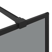 Inloopdouchewand Zwart 90 x 195 cm gehard glas 7