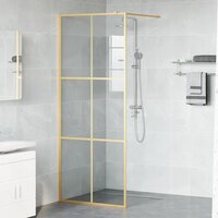 Inloopdouchewand Goud 80 x 195 cm gehard glas 3