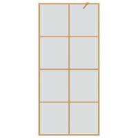Inloopdouchewand Goud 90 x 195 cm gehard glas 4