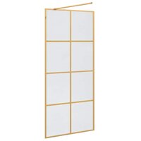 Inloopdouchewand Goud 90 x 195 cm gehard glas 6
