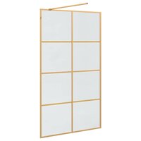 Inloopdouchewand Goud 115 x 195 cm gehard glas 6