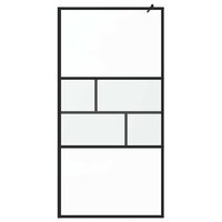 Inloopdouchewand Zwart 80 x 195 x 0.5 cm Glas en Aluminium 3