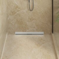 Wandgemonteerde Douche Afvoer Zilver 70 cm Roestvrij staal 304 3