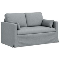 Bankstel 2 pcs Lichtgrijs 139 x 78 x 80 cm Stof 5