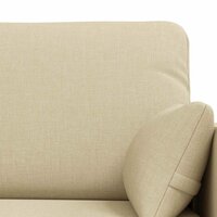 Bankstel 2 pcs Cr&egrave;me 139 x 78 x 80 cm Stof 6