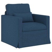 Bankstel 2 pcs Blauw 139 x 78 x 80 cm Stof 4