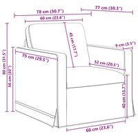 Bankstel 2 pcs Donkergrijs 158 x 78 x 80 cm Fluweel 9